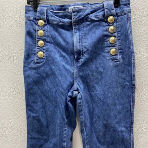 Derek Lam 10 Crosby Women's Robertson Flare Jeans Blue Size 31 x 32